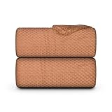 Bestlivings Kuscheldecke Flanell Decke 150x200cm (Caramel) Flauschige Struktur Wohndecke für Sofa, Couch & Bett, Tagesdecke Oeko-TEX - Sofaüberwurf