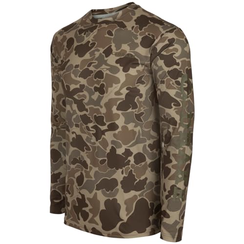 Drake Men's Performance Crew Long Sleeve T-Shirt - Lightweight Soft Breathable Sun Protective Quick-Dry Moisture-Wicking Tee2