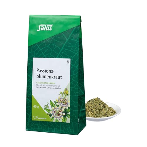 Salus - Passionsblumenkraut Tee - 1x 60 g Beutel - lose - Arzneitee - Passiflorae herba - pflanzliches Beruhigungsmittel bei nervösen Unruhezuständen - bio