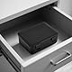 Akku Organizer Aufbewahrungsbox mit festem Schwammhalter, Praktische Garagenkoffer Halter für 24* AA, 30* AAA Batterien (nur Box)-schwarz