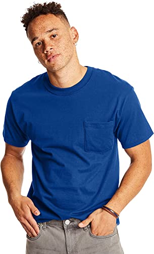 Hanes Men's Slightly Imperfect Soft Breathable Cool Comfort Pocket Tshirts 6 Pack3
