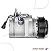 A-Premium Air Conditioner AC Compressor with Clutch Compatible with Ford Ranger 2.5L 2013-2015 Gas, Ranger 2.2L 2015 Diesel Turbocharged