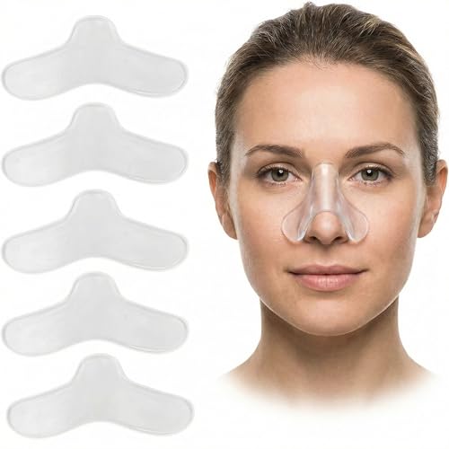 10 Pack CPAP Nose Pads Universal Fit Medical Silicone Mask Nose Guard Trimmable Bridge of Nose Protector for Comfort & Reduced Leaks CPAP Accessories
