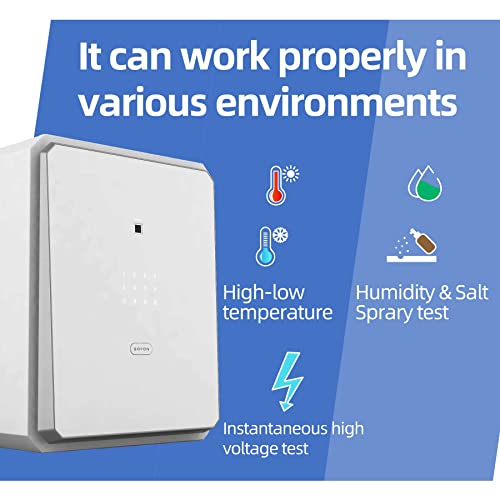 Fingerprint-Password-Safe-Box-with-Key-Cabinets-for-Home-OffcieLock-BoxSecurity-BoxBiometric-safeW-series-21Cubic-feet-BOFON