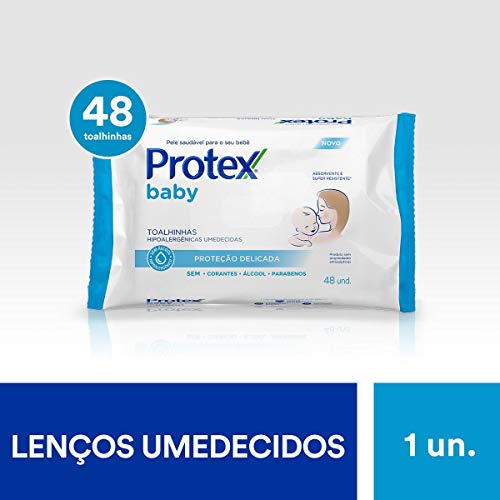 Protex BABY Lenços Umedecidos para Bebês Embalagem com 48 lenços