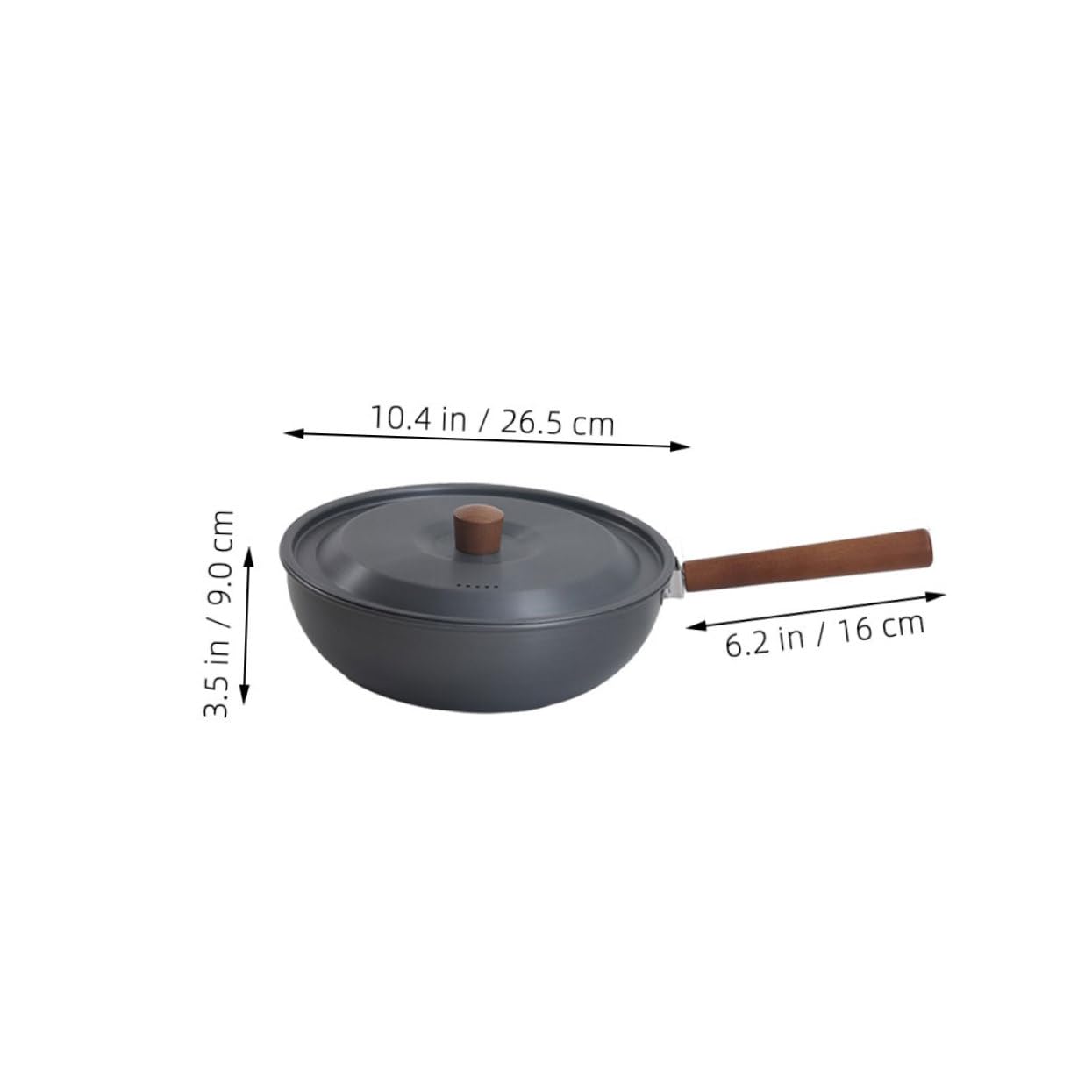 Toddmomy Poêle de Camping Chauffe-Lait et Œuf au Plat Poignée Amovible en Alliage D’Aluminium 1 Set pour Randonnée et Voyage