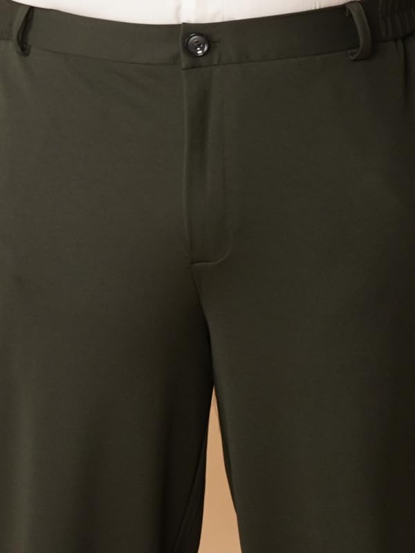 Image of OOMPH! Luxury Lycra Stretchable Formal Pants for Men | Stylish Slim Fit Men's Wear Trousers for Office or Party | Mens Fashion Dress Trouser Pant