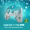Controlador con cable GameSir T7 Pro Floral para Xbox Series X|S, Xbox One, Windows 10/11 y Steam, sticks y gatillos de efecto Hall, 2 botones traseros, RGB dinámico, diseño floral mate, ergonómico, audio de 3.5 mm (Renovado) por Amazon Renewed 4
