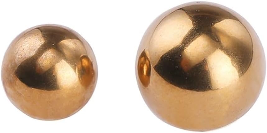 Brass Balls, diameters of 25.4mm, 30mm, 40mm, 45mm, and 50mm; Solid Pure Copper Beads(45mm 1pcs)
