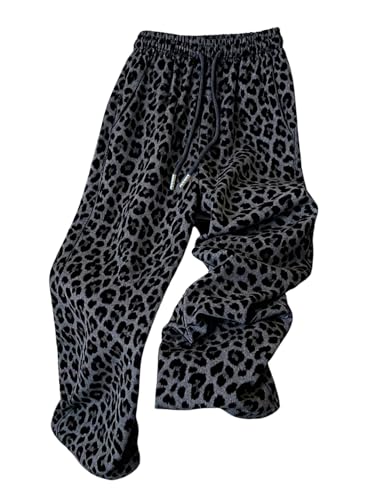 Pantalon large léopard femme pour un look de loisirs Y2K