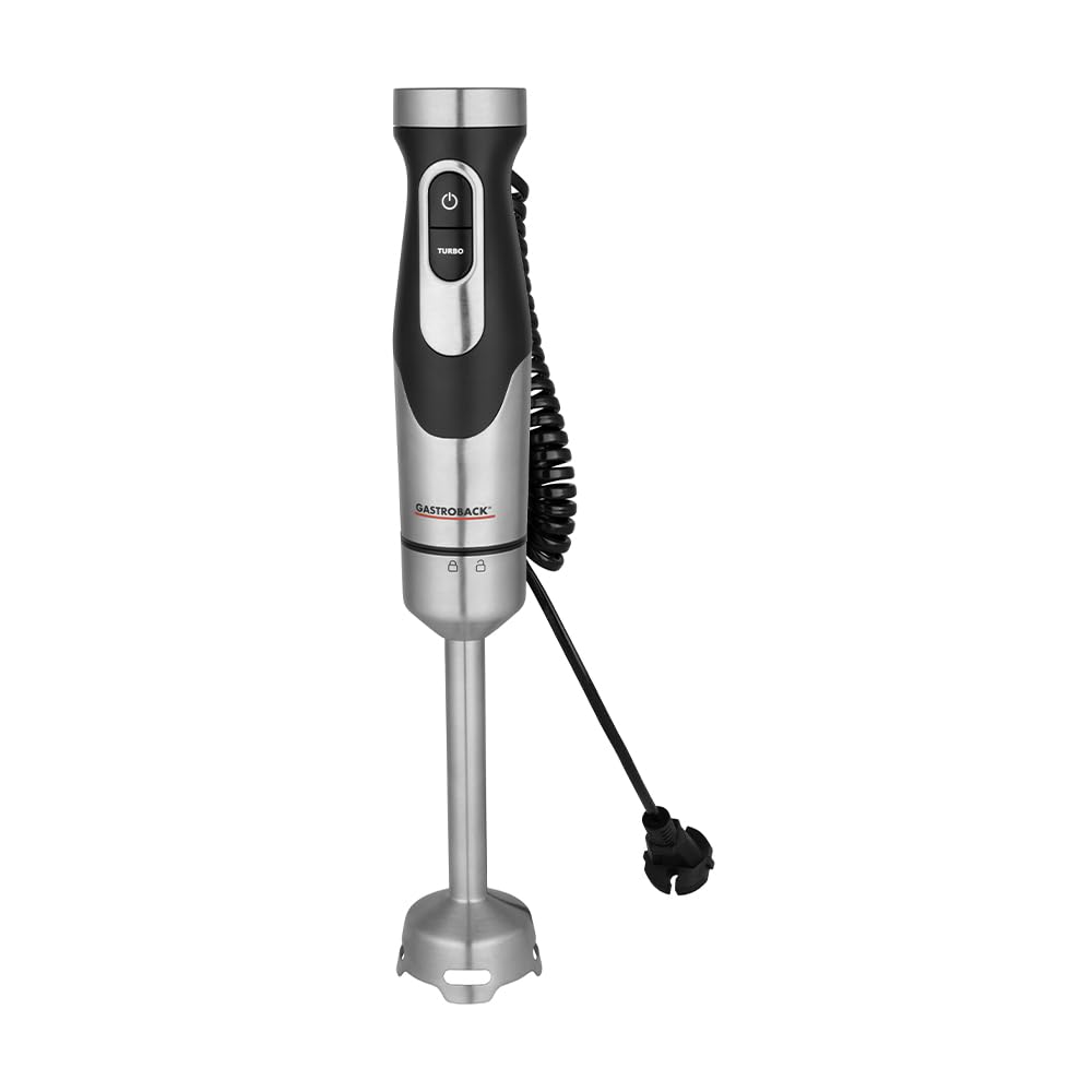 Stabmixer 1500W Edelstahl mit 20 Geschwindigkeitsstufen & Turbo, 1800W Lockpower, Pürierstab mit Spiralkabel bis 1,9m, 4 Klingen Titanbeschichtet, Kupfer DC Motor, 0,7L Mixbecher BPA frei