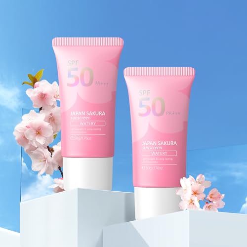LAIKOU Crema Solar SPF 50, 2 Piezas de 50ml, Hidratante, Resistente al Agua, Protección UVA/UVB para Todo Tipo de Piel (Hydrating)