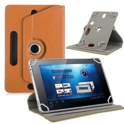Ytaland Funda Universal de PU con Soporte Multiángulo para Yestel/Jusyea/Oangcc/Doogee U9/U10 Tablet 10 10.1 Pulgadas (Marrón)