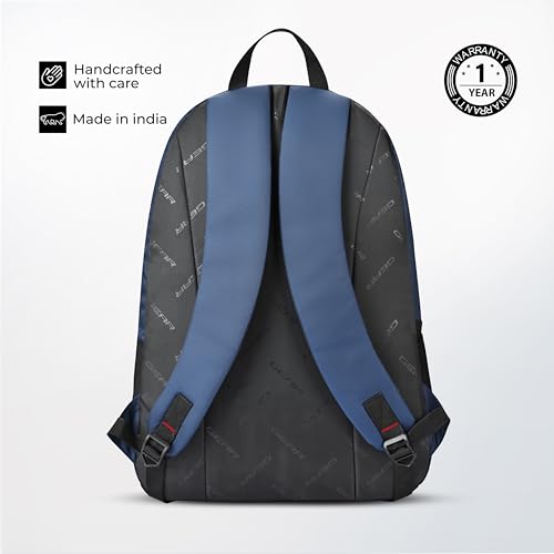 Image of Gear Eco 4 18 inch /19L Medium Water Resistant Daypack | Casual Backpack | Travel Backpack for Men /Women (Blue - Black)