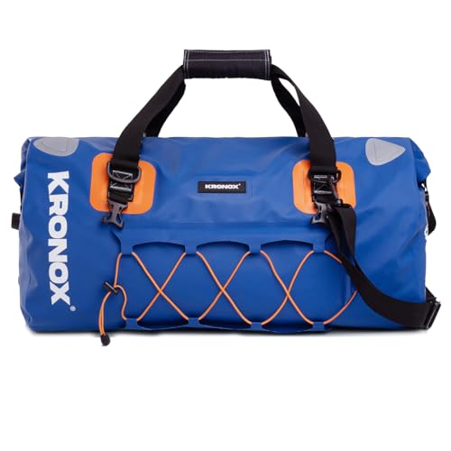 KRONOX Waterproof Duffel Bag Large - Heavy-Duty Drybag Waterproof Bags for Boating. Ideal as a Boat Bag, Camping Duffle Bag and Waterproof Luggage