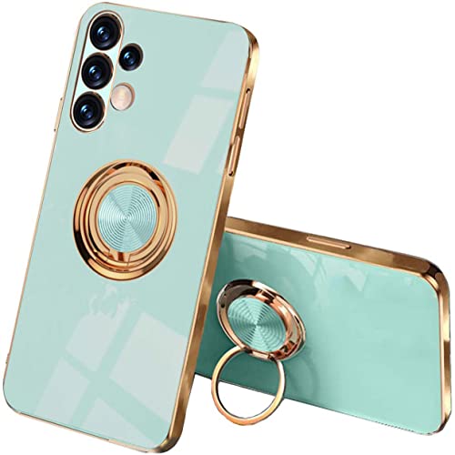Coque Samsung Galaxy A13 4G UPLAI en silicone TPU souple vert clair avec anneau