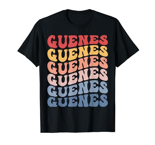 Güeñes City Groovy Retro Camiseta