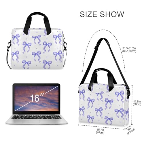 Funda para portátil ALAZA con patrón de lazo morado 13-15.6 pulg miniatura 5