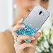 Atump Galaxy J6 Plus Glitter Case,Samsung Galaxy J6 Prime Case,Samsung Galaxy J6+ Case with Screen Protector for Girls Women, Luxury Liquid TPU Protective Phone Cover for Samsung Galaxy J6+ Blue