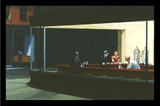buyartforless Framed Nighthawks by Edward Hopper Art Print 18" X 12" Image 20.5" x 14.5" Framed