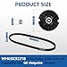 OEM WH03X32218 Washer Motor Pulley & Belt & Nut Set Compatible with GE Hotpoint, Replacement Part WH07X24695 WH39X27601 WH49X25378 AP7034989 PS16619249 EAP16619249