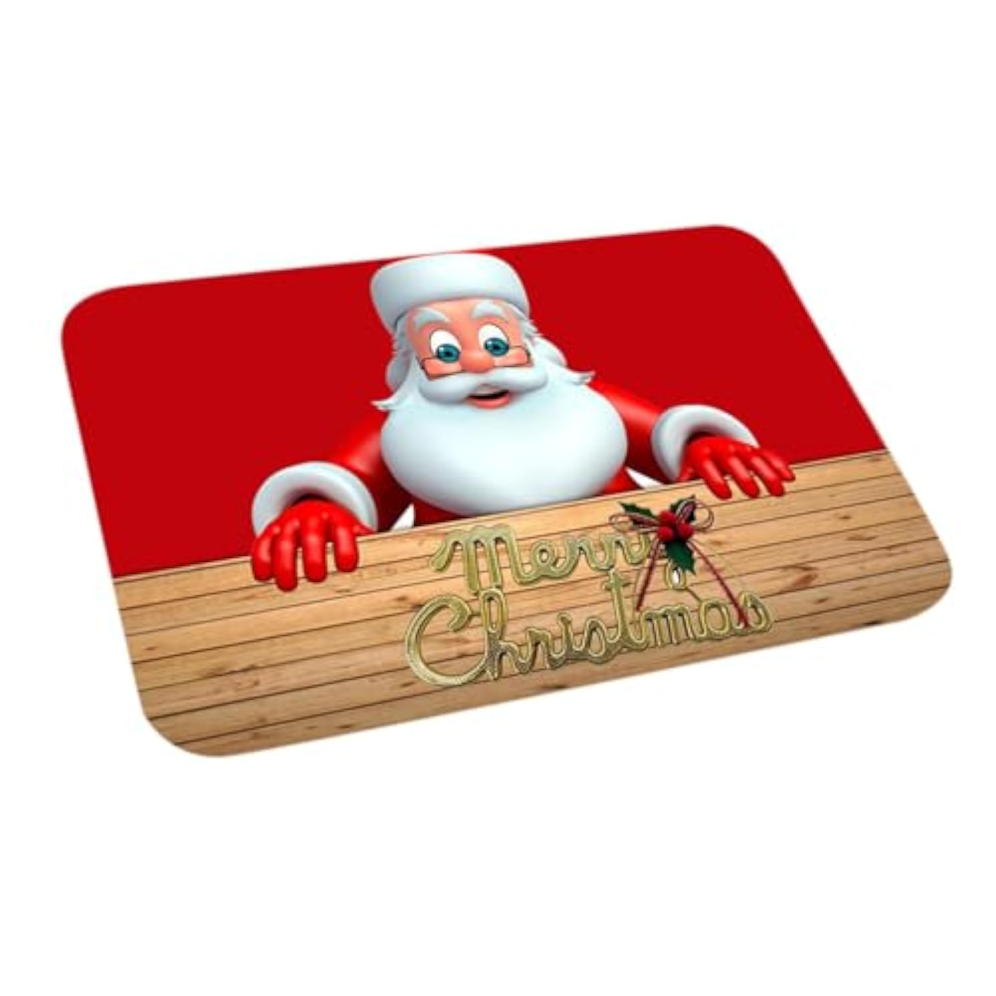 Christmas Bathroom Floor Mat for Holiday Decor