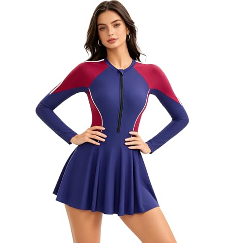 Maillot de bain conservateur à jupe pour nager confortablement et en toute sérénité