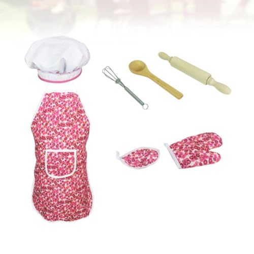 Delantal infantil rosa para tardes de repostería y proyectos de pintura escolar en casa 7