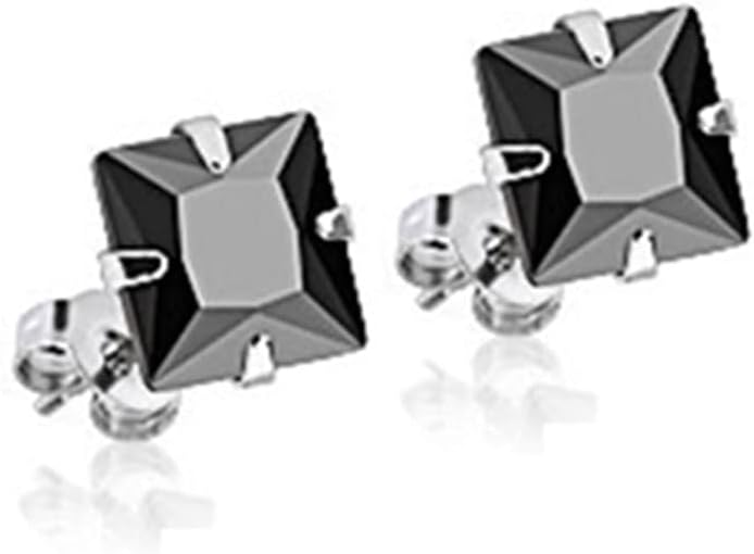 Boucles D'oreilles Triangle Zirconium 8x8mm Acier Chirurgical 316L - Neuf Avec étiquettes, Clous, Marque Petugons