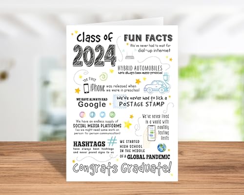 image for Katie Doodle - Super Cute, Graduation Card 2024, (Handmade in USA), Hi