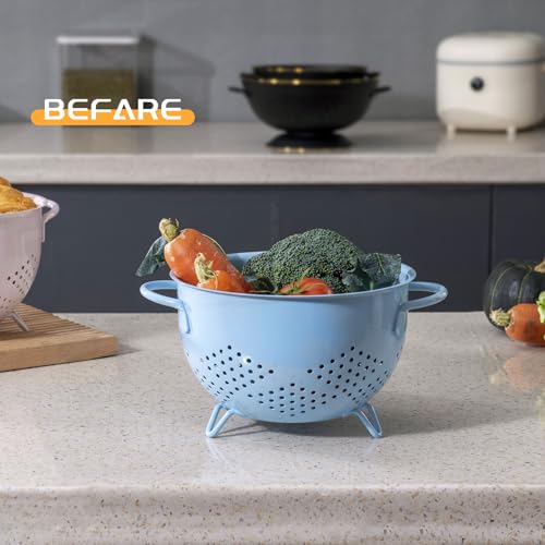 50% Off Metal Colander - 5 Quart Self-draining Kitchen Strainer - Image 7
