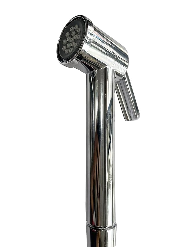Image of Bidet Spray with Wall Hook, 1-Meter Flexible Metal Tube, Plumber Bathware Health Faucet (U-1904)