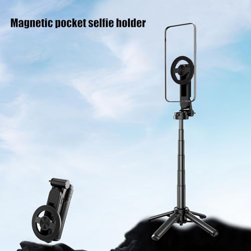 Soporte magnético para smartphone autodirigido retráctil portátil con mando 5