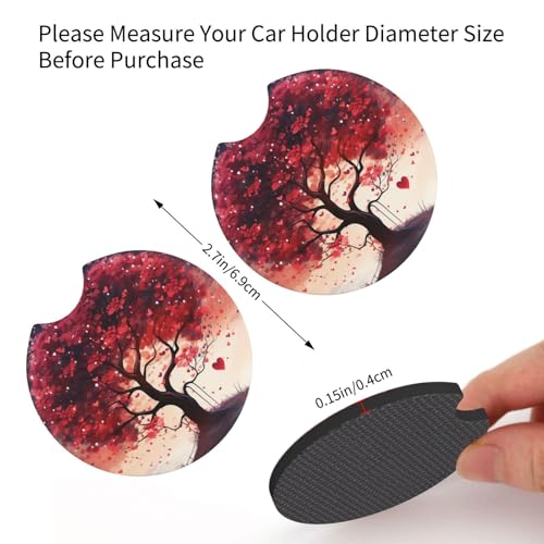 Portavasos para carro 2 piezas antideslizante redondo miniatura 2