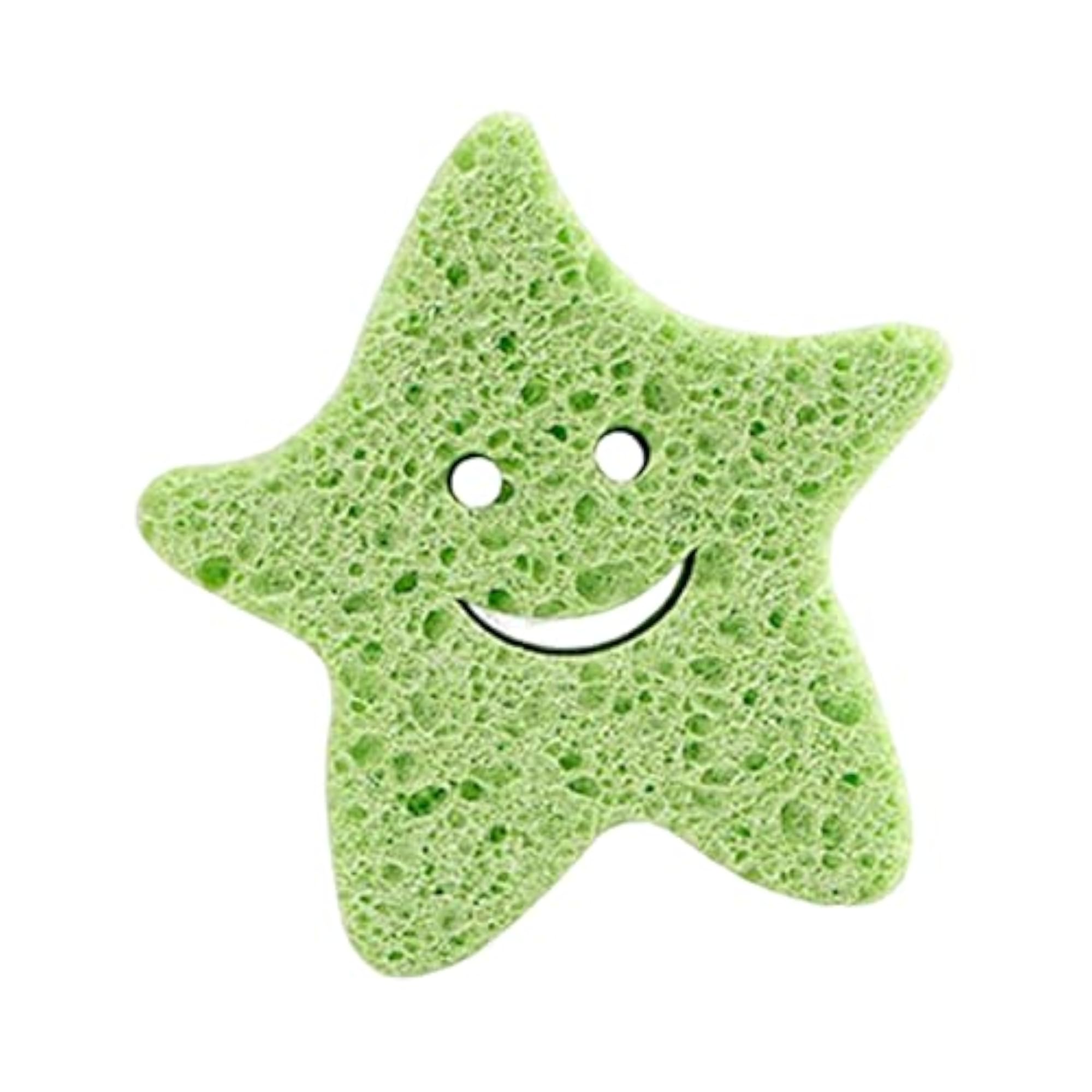 Set of 2 Cute Bathing Sponges for Children, Body Scrubber