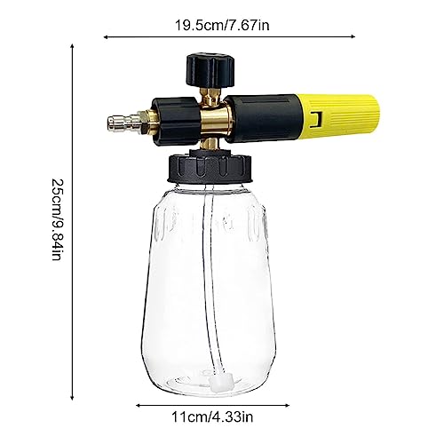 Autowassproeier,Hogedruk Schuimlans Zeepspuit | Slangbevestiging Verstelbare schuimsproeier, vrachtwagenreinigingsbenodigdheden voor het wassen van motorfietsen Chuanye - Image 5
