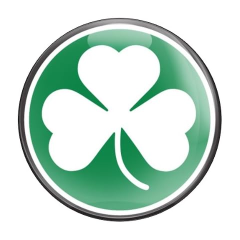 GoBadges Shamrock - 3" Magnetic Grill Badge/UV Stable & Weather-Proof/Works Grill Badge Holder Cover