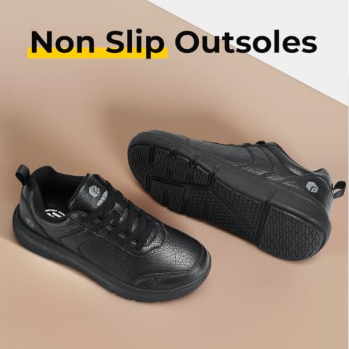 Image of FitVille Wide Shoes for Men Dress Sneakers Casual Oxfords Comfortable Shoes for Men Lightweight Plantar Fasciitis Bunions