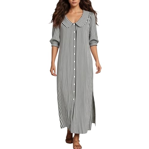 Robe tunique rayée légère pour rester élégante sous la chaleur