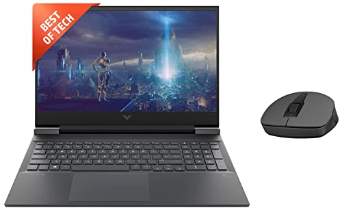 HP Victus Latest AMD Ryzen 5 5600H Processor 16.1 Inches Fhd Gaming Laptop,16-E0301Ax,Mica Silver&150 Wireless Mouse,8 GB,Windows