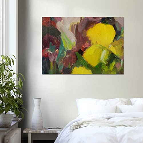 Art mural abstrait idéal pour valoriser le design d'un grand salon