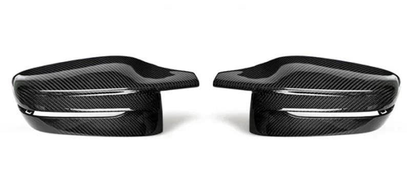 Coque rétroviseur BMW motif carbone brillant pour séries 3 4 5 7 8 G20 G30 LHD