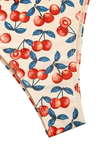 ZAFUL Women's String Triangle Bikini Sets Sexy Triangle Textured Tied High Cut Swimsuit Brazilian 2 Piece Bathing Suit - Image 5