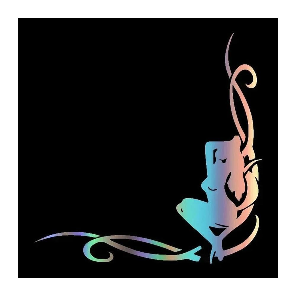 Car Sticker Girl Decal Auto Waterproof Vinyl 15cm*13cm(Laser-B,25X21.7CM)