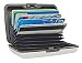 UTRAX 12 Slots Metal Cards Wallet Multi Pockets Aluminum Purse Credit Card Organizing Hard Case Holder for RFID Scan Protection (SILVER)