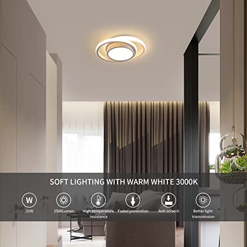 Dorlink LED Ceiling Light, 32W 2880LM Modern Ceiling Light Round Small Ceiling Lighting Fixture Aluminum - Image 2