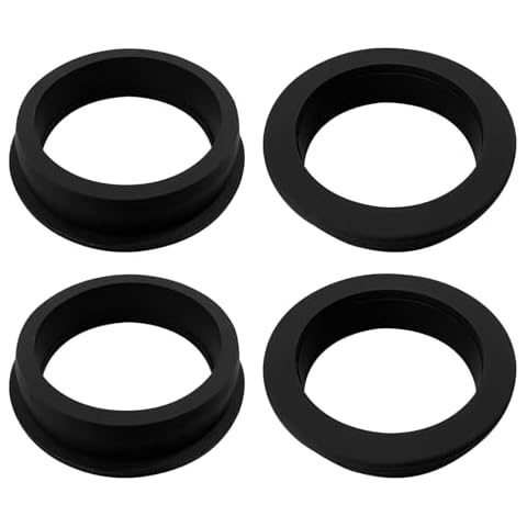 2-1/2" Drill Hole, 2-1/16" ID Silicone Rubber Grommets for Wiring, Large Grommets Black Seal Hose Gasket for Tubes Wires Cables, Hole Plugs, Hydroponic Irrigation Systems, 4 Pack Cover