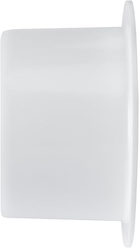 Miniatura 9 de Vent Systems Brida de conector de conducto de ventilación de aire blanco de 4 pulgadas, adaptador de tubo de ventilación de plástico HVAC con placa