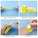 ASTARON 200 Pcs Yellow Paper Event Wristbands Arm Bands Event Bracelets for Party Events Clubs Concert Music Festival，Waterproof Lightweight