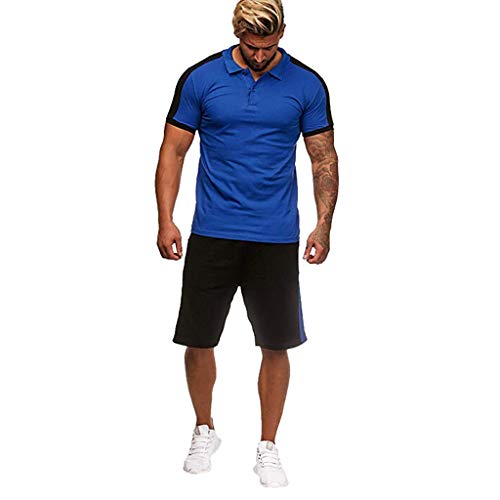 wjiNFDFG Anzug Oberteil Herren Hülsen-Sport-dünne...